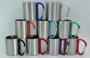 stainless steel camping mug